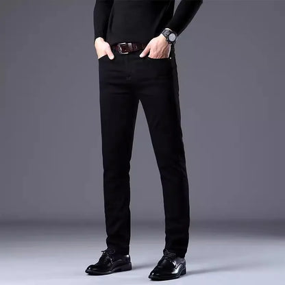 Pure White Men's Jeans Casual Pants